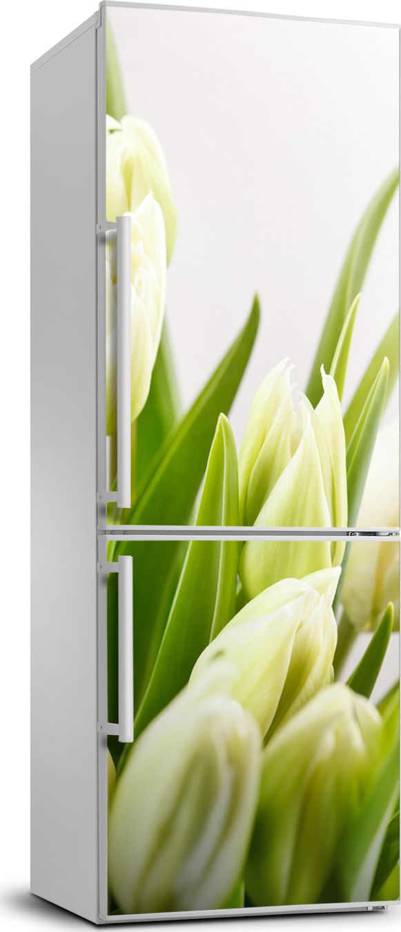 Tulup Naklejka samoprzylepna na lodówkę 70x190 cm tulipany