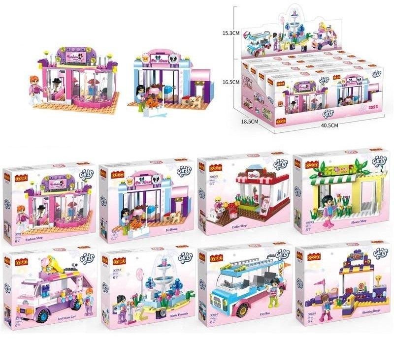 ALLEBLOX Klocki dziewczęce mix