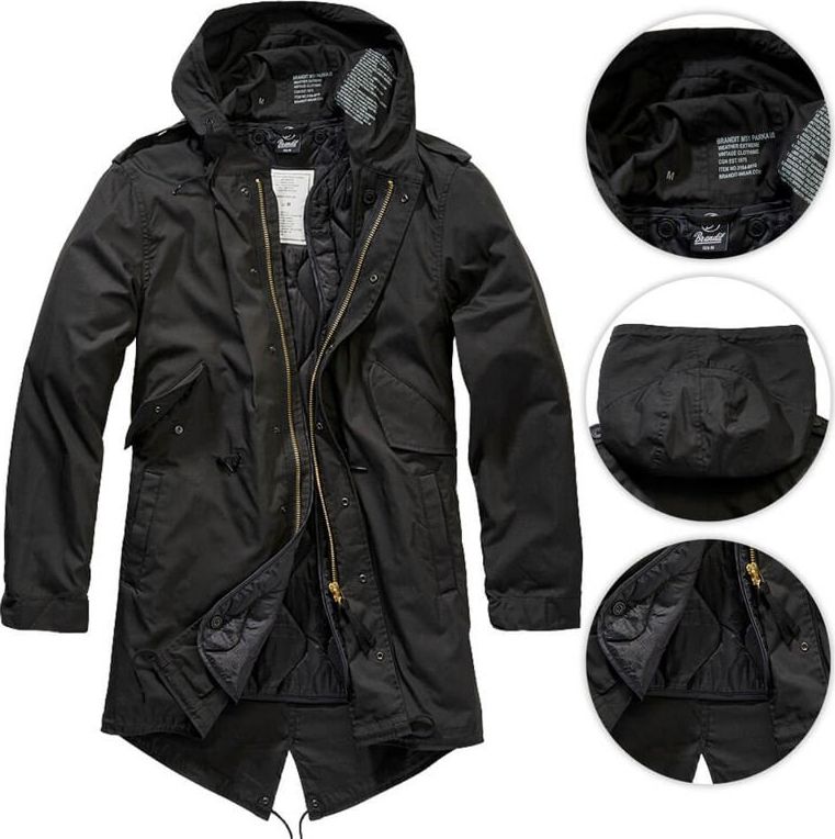 Brandit Kurtka Parka US M51 czarna r. S