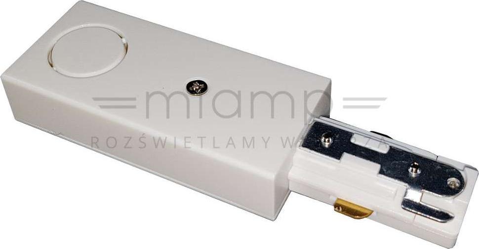 Light Prestige Zasilanie szynoprzewodu LP-556-S-WH Light Prestige do 1-fazowej szyny natynkowej 230V białe