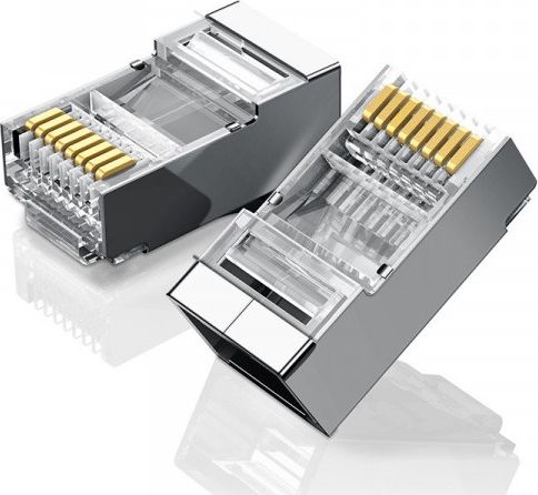 Ugreen Metalowa wtyczka RJ45 UGREEN Ethernet, 8P/8C, Cat.6, UTP (10szt.)