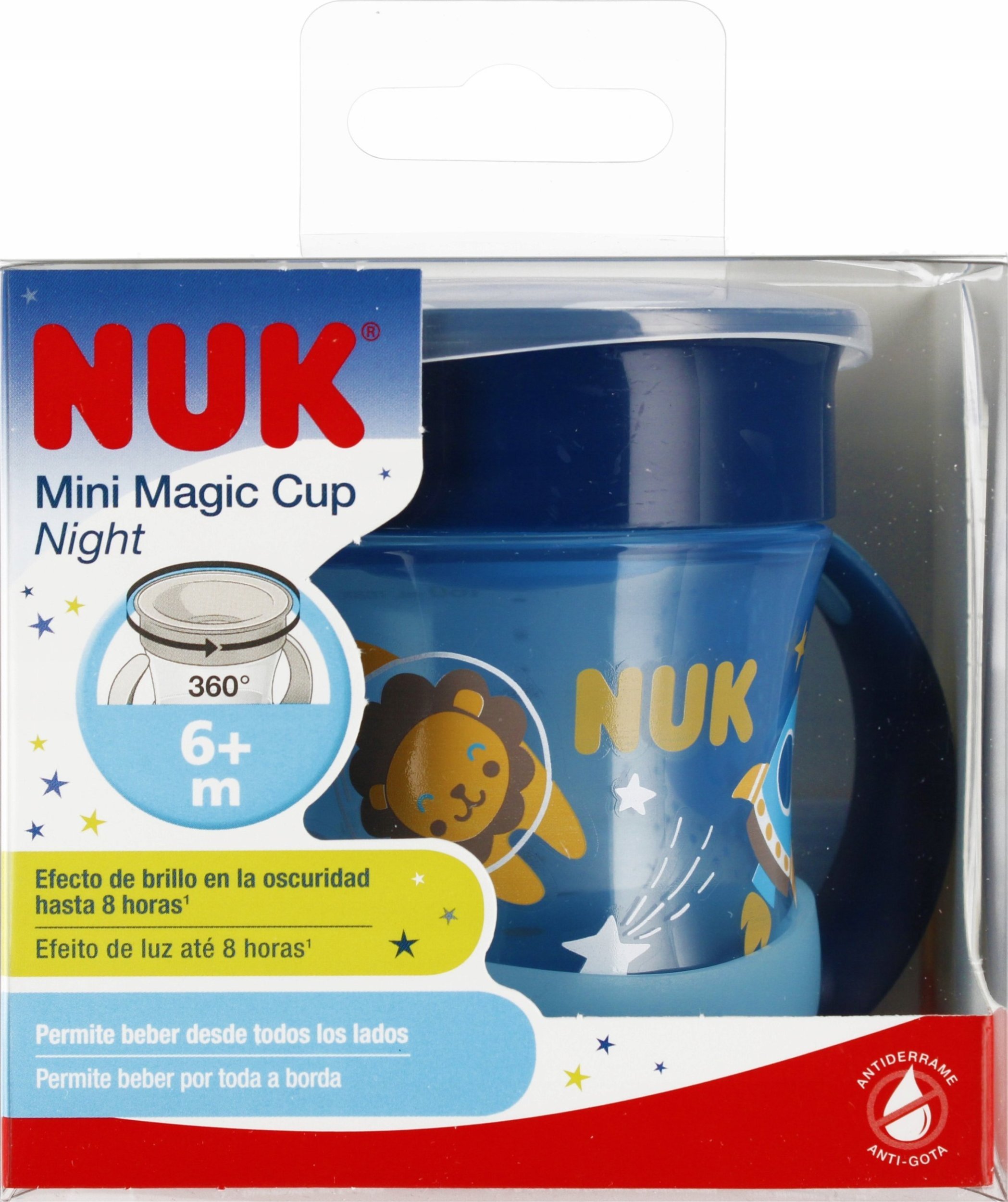 NUK KUBEK 160ML MINI MAGIC CUP 6M niebieski 10751352
