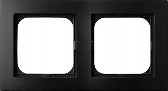 Ospel Ramka podwójna Ospel As R-2G/33 czarny metalik