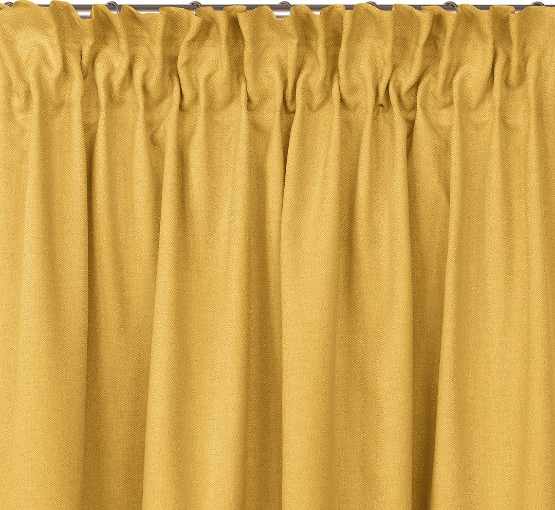 Homede Zasłona CARMENA musztardowy plecionka 150x300 HOMEDE
