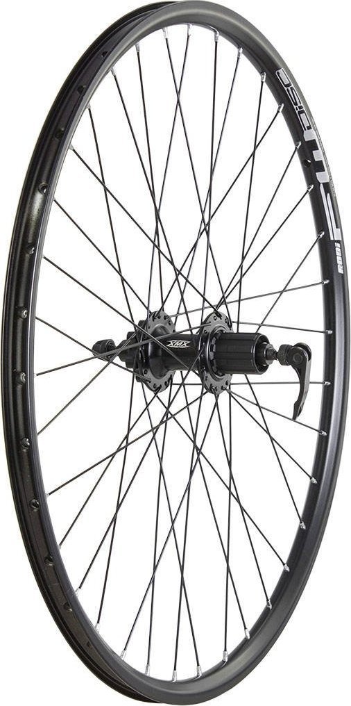 XMX Koło tylne 28" - 29" piasta XMX-A291QR hamulec tarczowy, łożyska maszynowe, obręcz Rodi FW DISC czarna, szprychy czarne Uniwersalny
