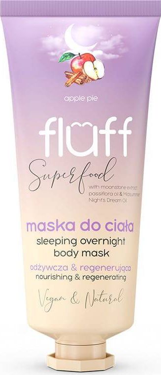 Fluff FLUFF_Super Food Sleeping Overnight Body Mask odżywczo-regenerująca maska do ciała Szarlotka 150ml