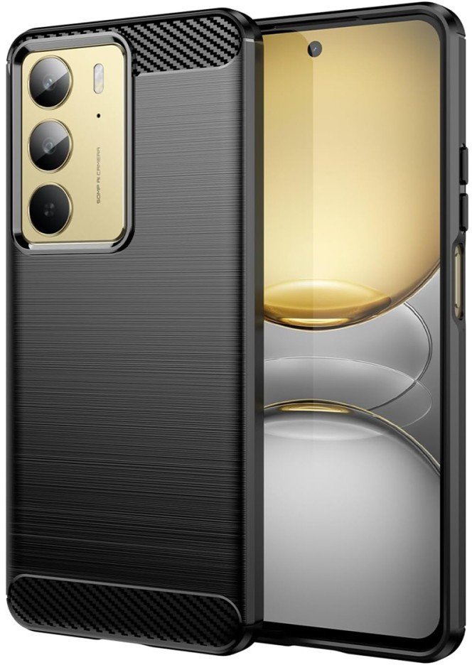 Etui TPUCarbon Realme do C75, czarne