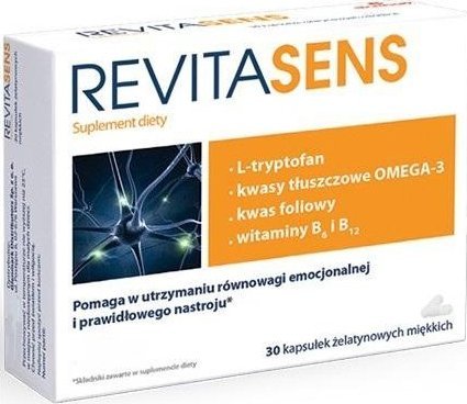 Neuraxpharm Revitasens 500mg, 30 kapsułek - Długi termin ważności!