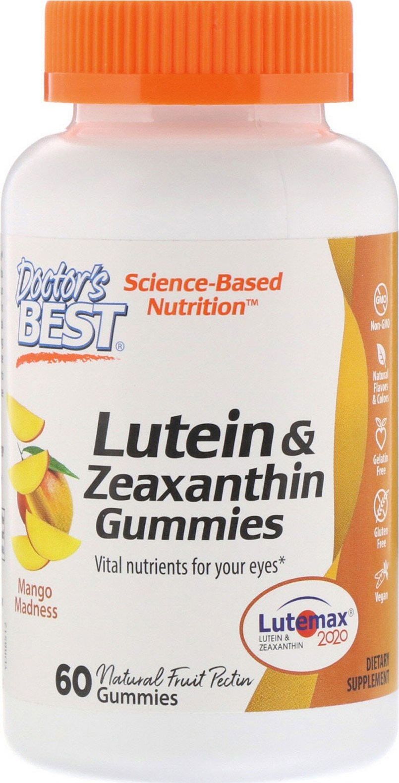 DOCTORS BEST Lutein & Zeaxanthin Gummies 60 żelek Doctor's Best