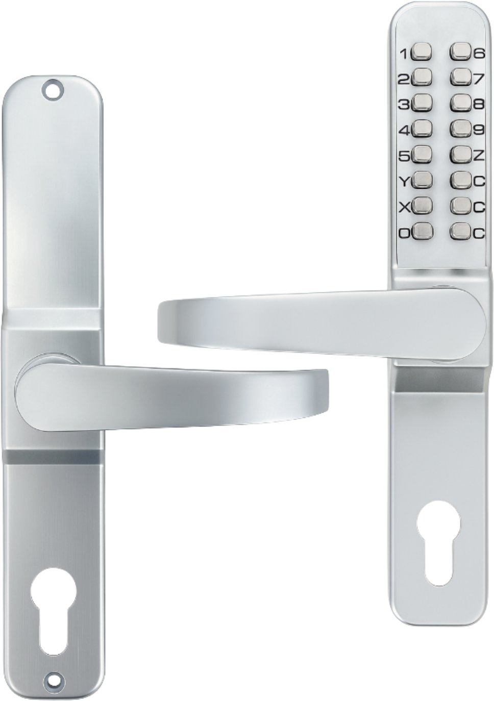 ZAMEK SZYFROWY MECHANICZNY KLAMKA KODOWY BEZ BATERII DO FURTKI DRZWI NA KOD