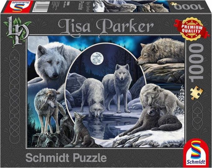 SCHMIDTS Puzzle 1000 elementów LISA PARKER Wspaniałe wilki