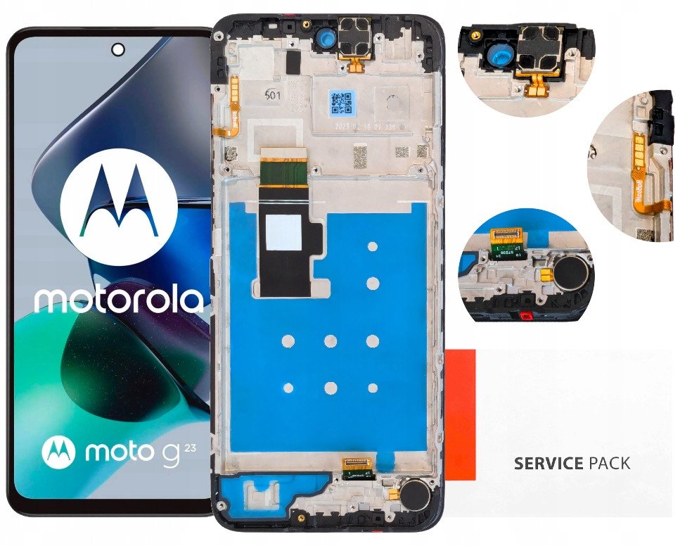Wyświetlacz do Motorola Moto G23 Ekran LCD Ramka Oryginał Zila XT2333-1 (5904858380640)