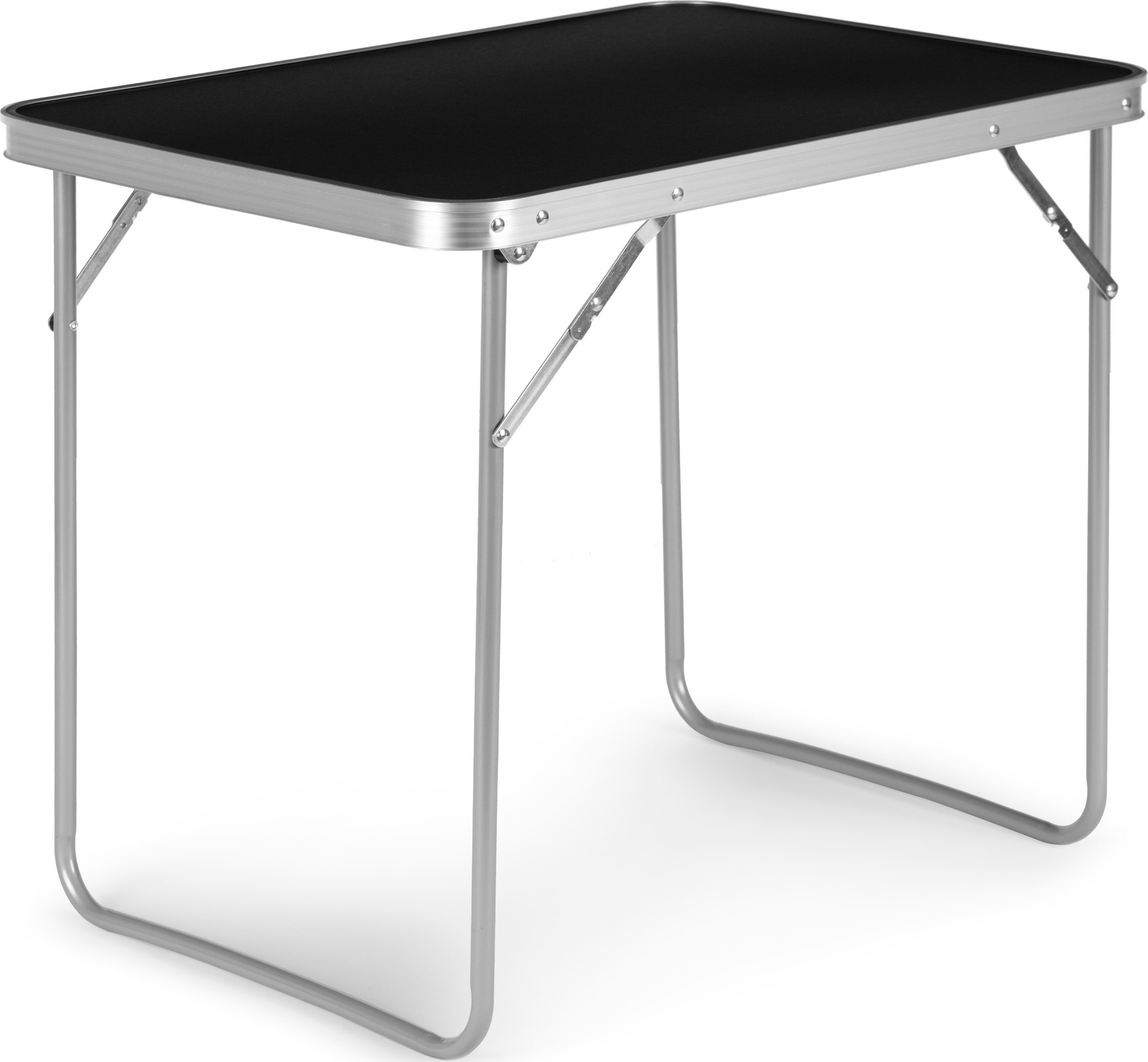 ModernHome Stolik turystyczny stół piknikowy składany 70x50cm czarny