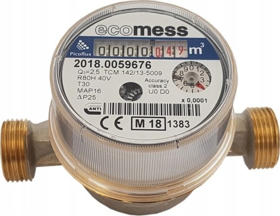 Ecomess Wodomierz PICOFLUX 1/2 ZW 2,5m3/h