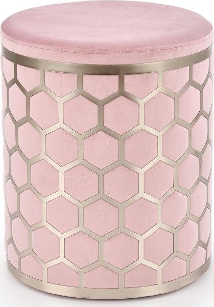 Halmar Pufa AQUA VELVET jasnoróżowa