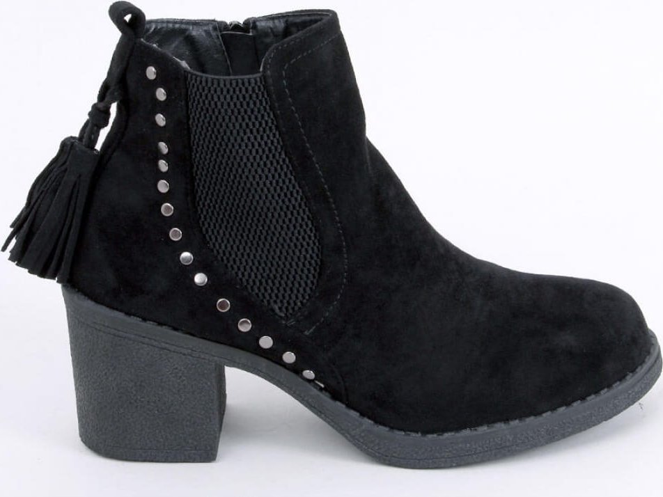 Inello Botki na obcasie LOGUE BLACK