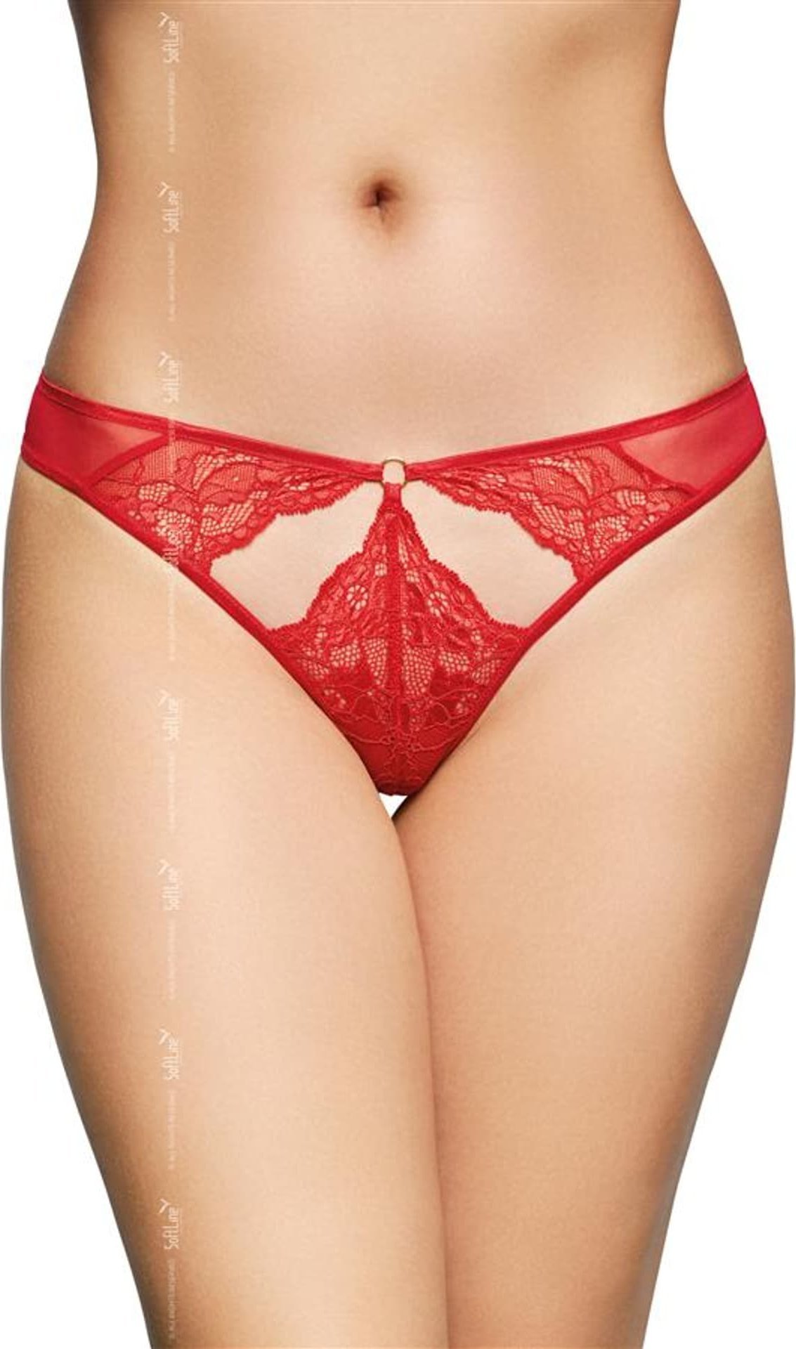 Soft Line Collection G-String 2497 czerwony (kolor czerwony, rozmiar M/L)
