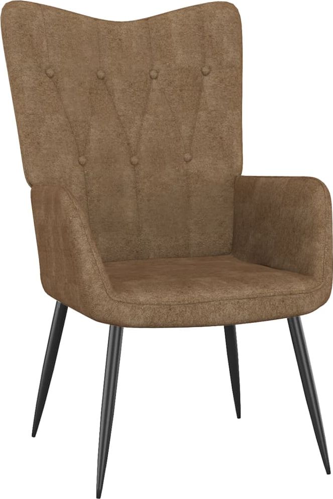 vidaXL vidaXL Fotel, 62 x 68,5 x 96 cm, kolor taupe, obity tkaniną