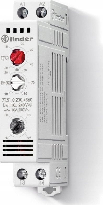 Finder Higro-termostat do szaf 110…240V AC/DC, 10A 7T.51.0.230.4360