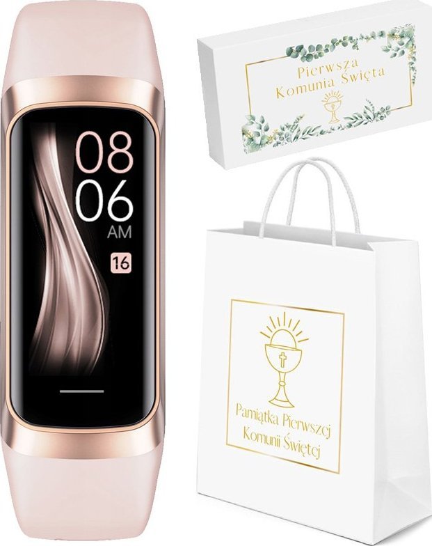 Smartband Rubicon Zegarek dziecięcy Rubicon SMARTWATCH - r. złoty komunia