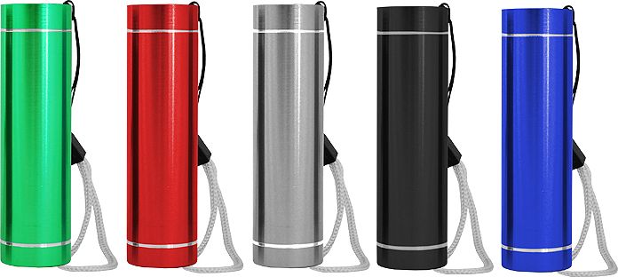 Latarka LTC Latarka ręczna LTC LL38 1W, aluminiowa, 12 sztuk (mix kolorów).