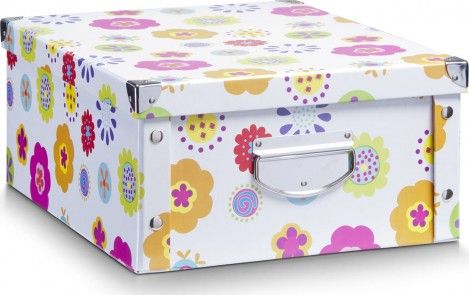 Zeller Kartonowe pudełko z nakrywką, 33x17x40 cm, wzór kids