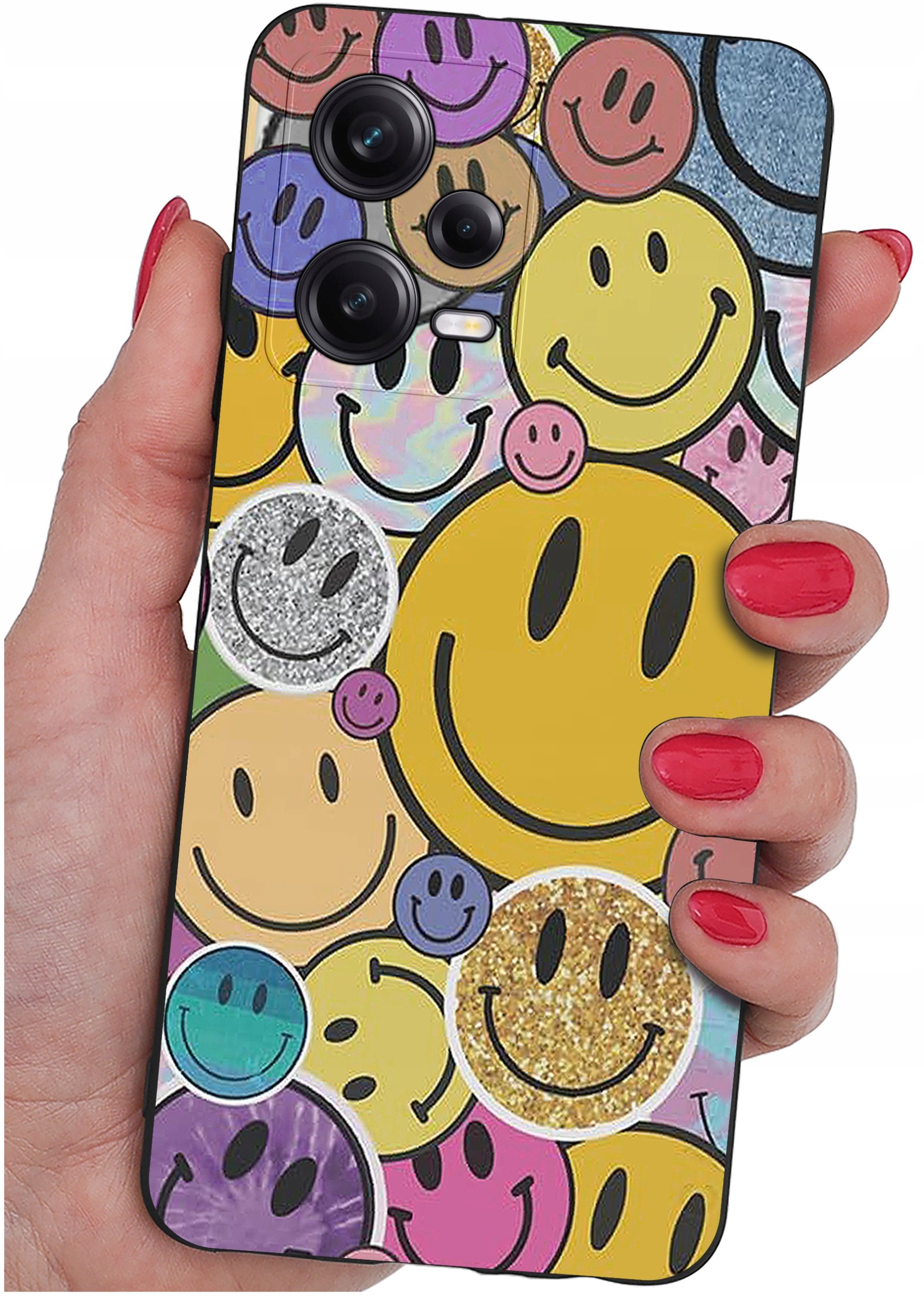 ETUI do Xiaomi Redmi Note 12 5G |Poco X5 5G | WZORY | SILIKONOWE MATT SZKŁO