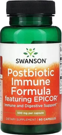 Swanson Swanson - Formuła Immunologiczna Postbiotyczna + EPICOR, 60 kapsułek