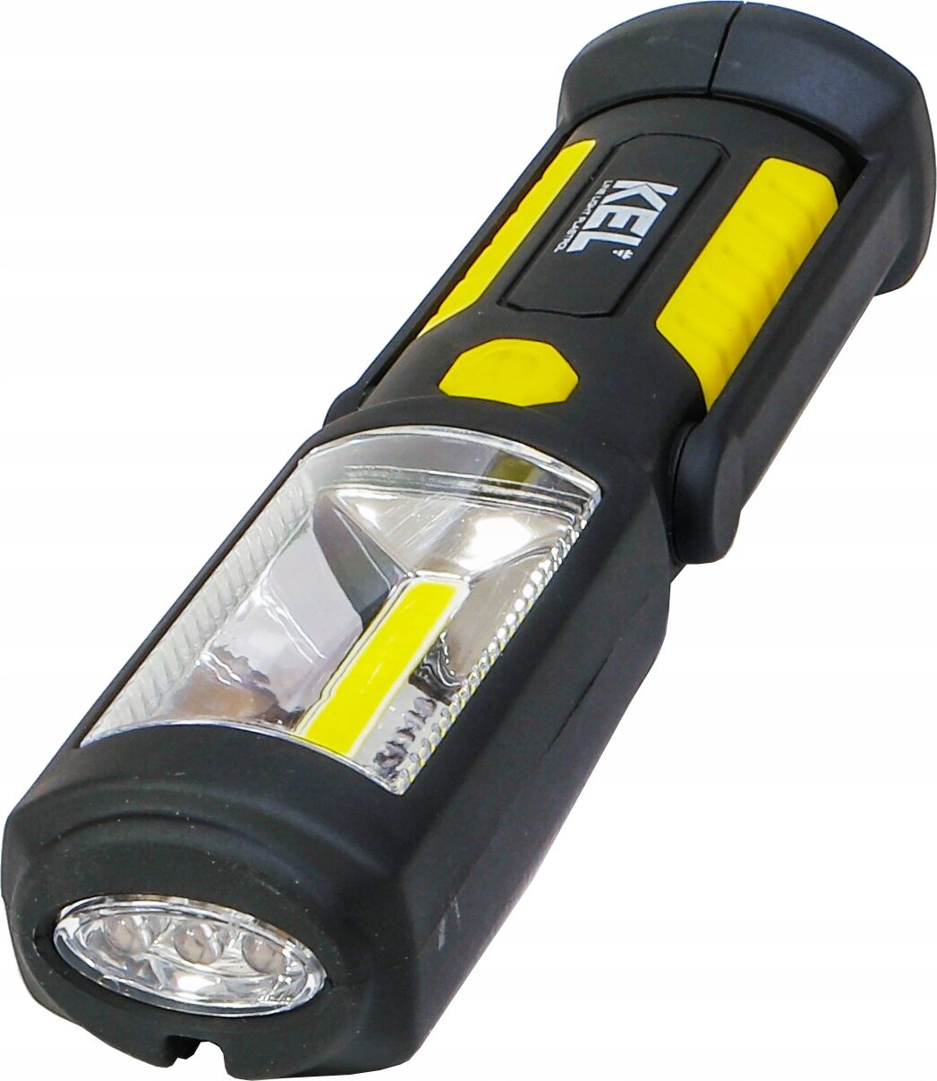 Latarka KEL Lampa domowa LED COB 2W 3xAAA /+ hak, magnes/ LW-1B