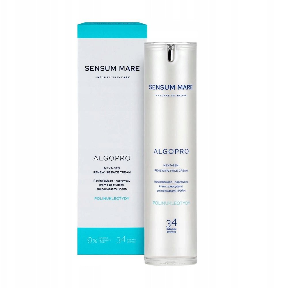 SENSUM MARE_Algopro rewitalizująco-naprawczy krem z 9% kompleksem peptydów i aminokwasów z PDRN 50ml