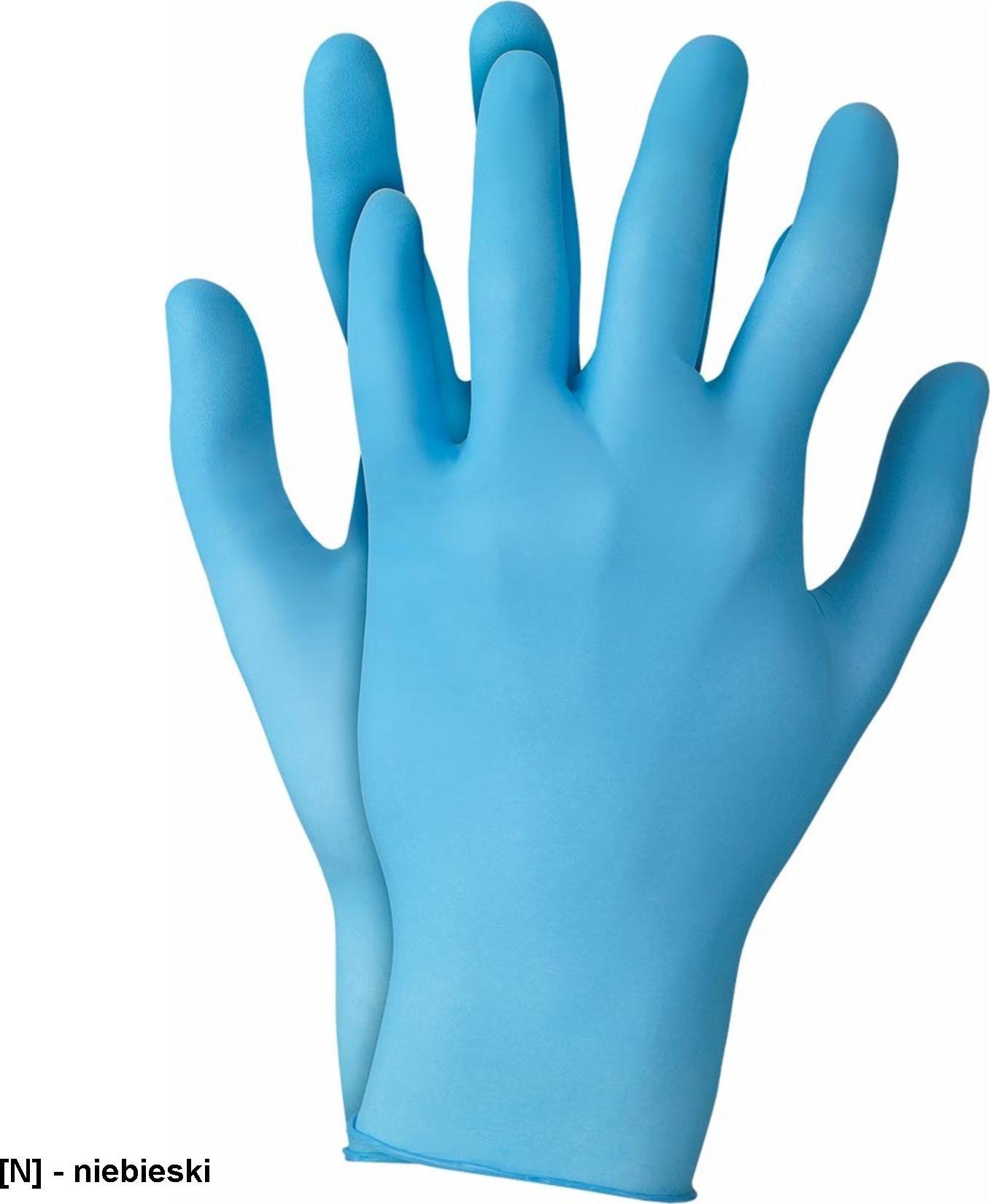 R.E.I.S. RAVERSAT92-200 - rękawice nitrylowe jednorazowe 100 szt. L