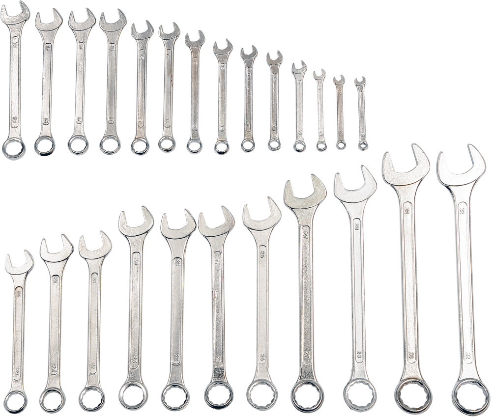 Vorel Zestaw kluczy płasko-oczkowych 6-32mm 25szt. (51650)