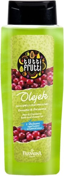 Farmona Tutti Frutti Olejek do kąpieli i pod prysznic Gruszka & Żurawina 100ml