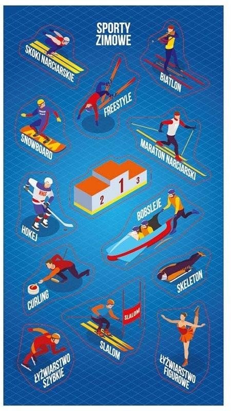 Ranok Naklejki Sporty zimowe