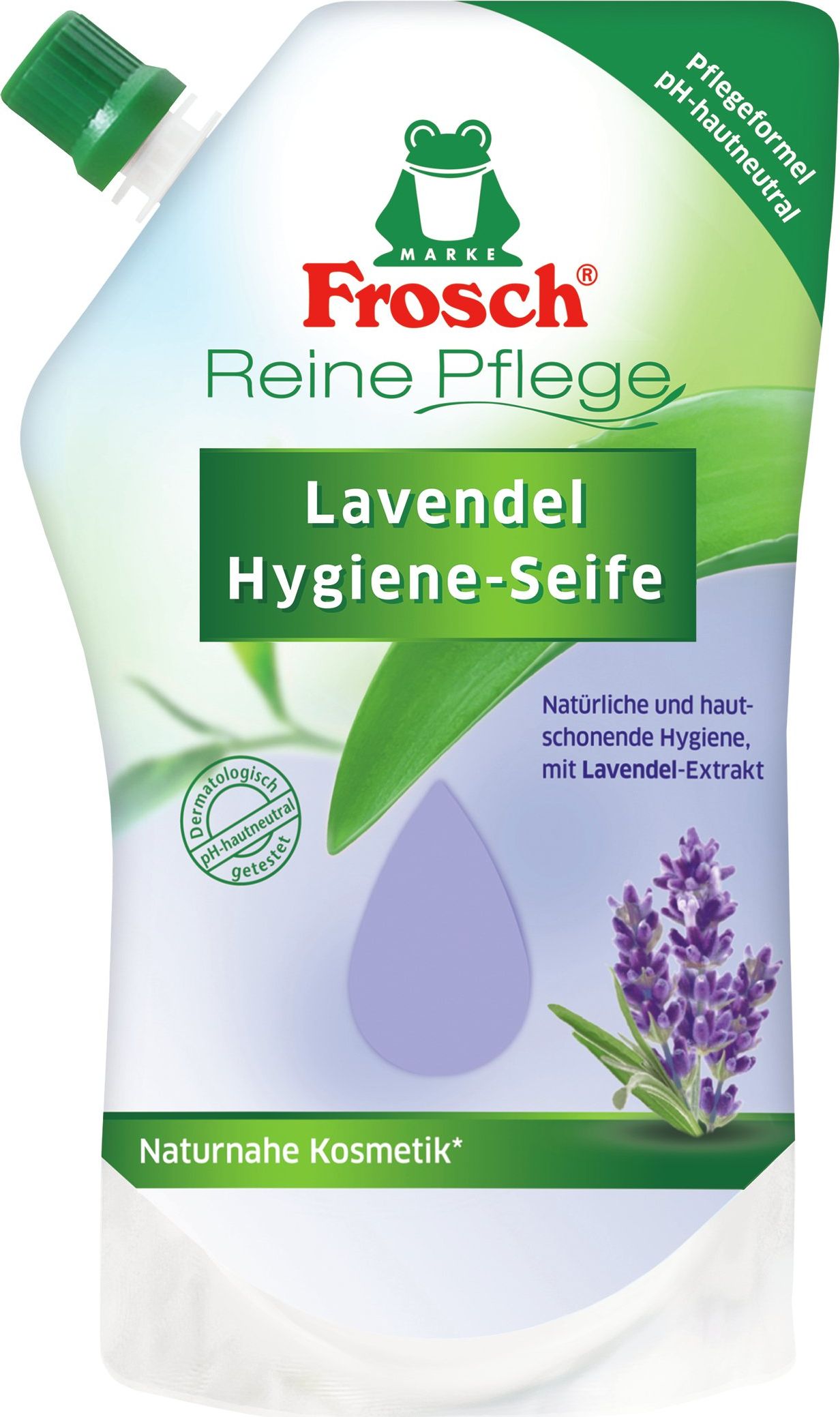 Frosch Skystas rankų muilas levandų kvapo Frosch, 500 ml