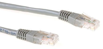 ACT UTP CAT6A 15m 15m Cat6a U/UTP (UTP) Grau Netzwerkkabel (IB3415)