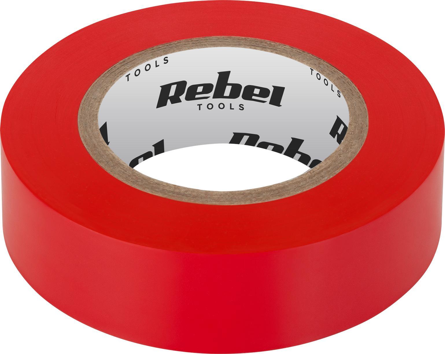 Rebel Taśma izolacyjna klejąca REBEL (0,13 mm x 19 mm x 20 yd) czerwona