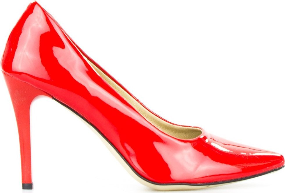 Optimo Szpilki wysokie lakierowane czerwone Optimo-40