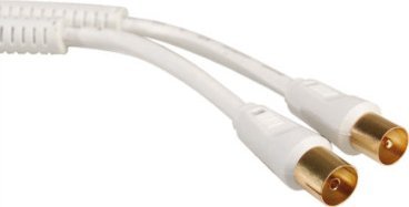 Triton Kabel antenowy TV 100dB M/F, biały, 10,0 m