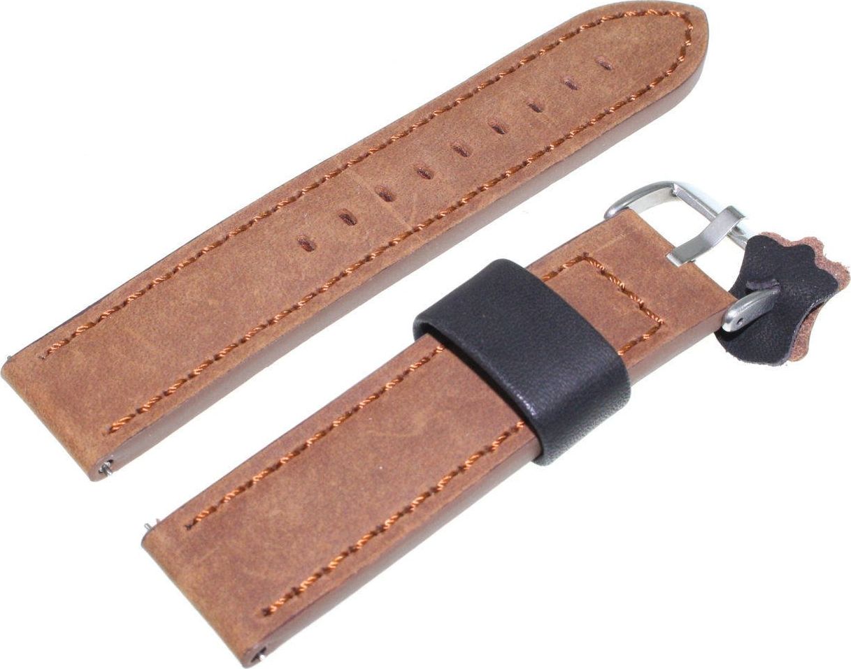 Diloy Skórzany pasek do zegarka 22 mm Diloy 399.22.3 Easy Click