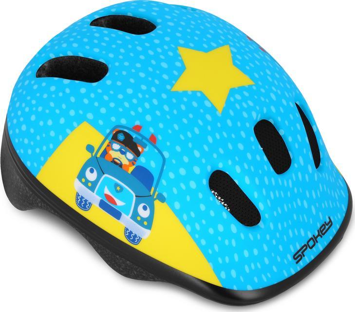 Spokey Kask rowerowy dziecięcy regulowany 941018 FUN 52-56 cm
