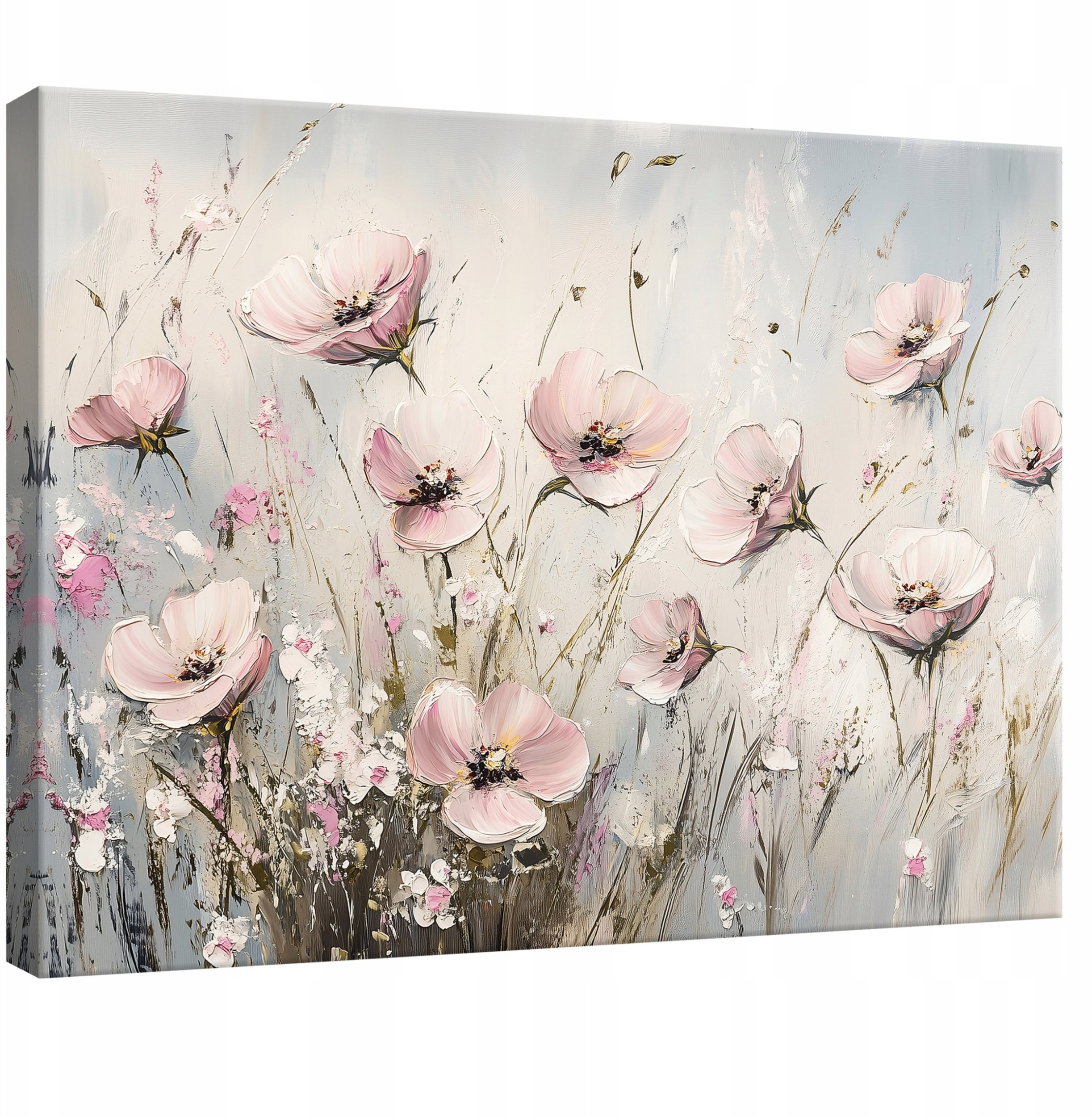 OBRAZ NA PŁÓTNIE ŚCIANĘ KWIATY ABSTRAKCJA DO SYPIALNI SALONU KUCHNI 60x40