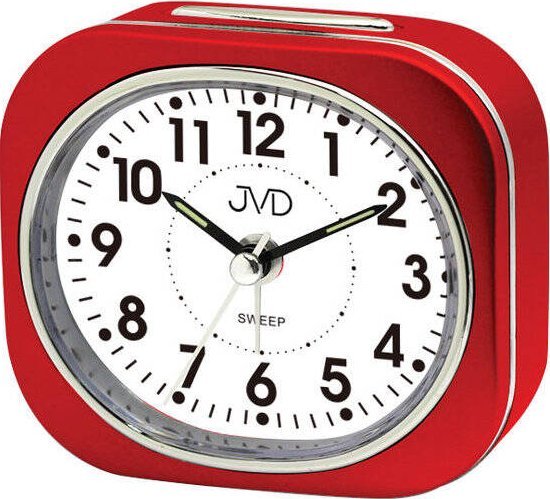 Budzik JVD SRP8001.3 8 cm cichy mechanizm podświetlenie .