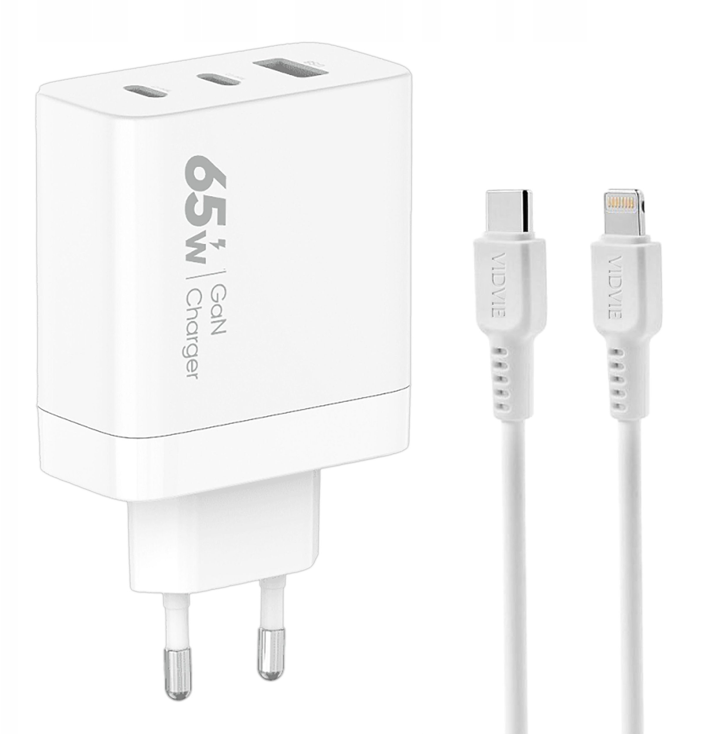 Ładowarka sieciowa VIDVIE PLE262 3A 65W GaN