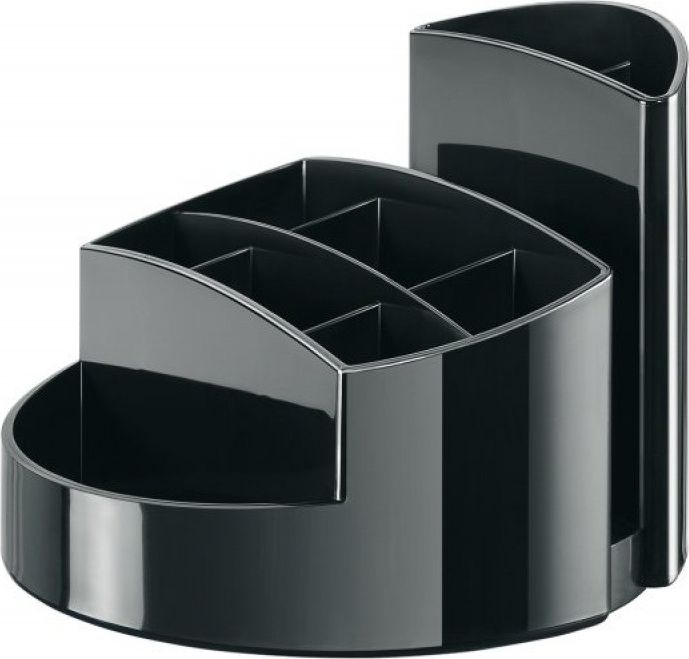 HAN Przybornik na biurko HAN Rondo, 9 komór, czarny