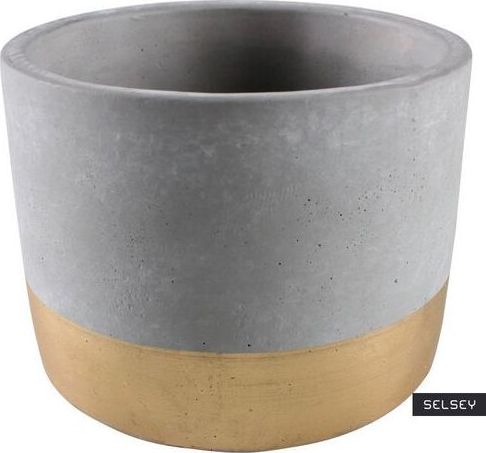 Selsey SELSEY Osłonka na doniczkęIvia cementowa 14 cm