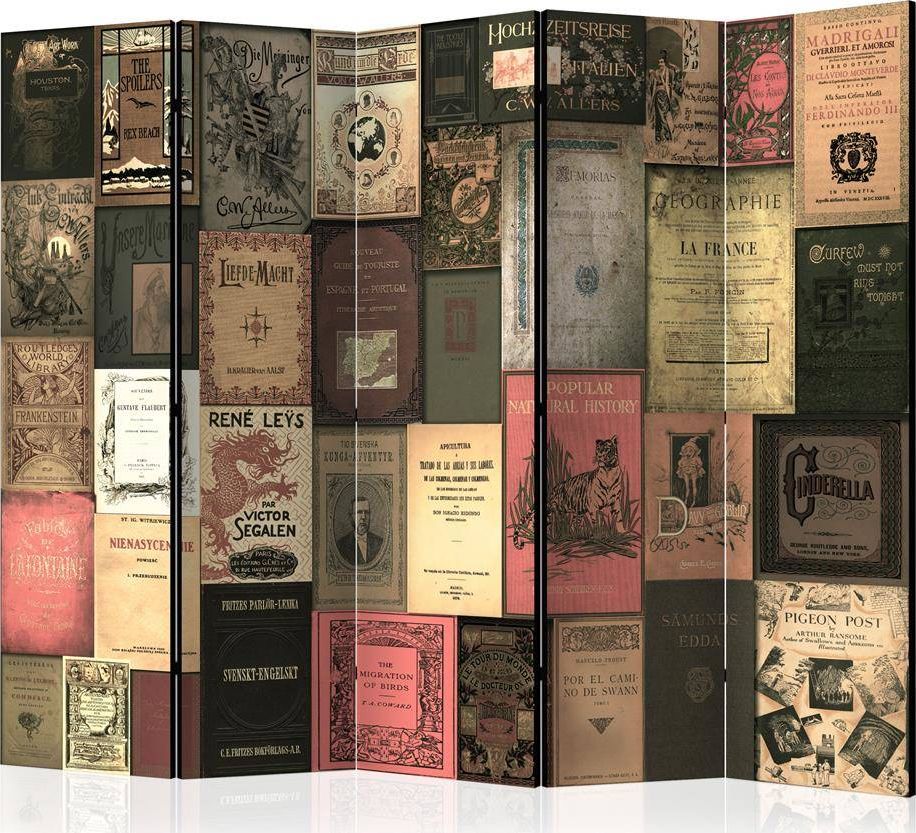 Artgeist Parawan 5-częściowy - Książkowy raj II [Room Dividers] uniwersalny