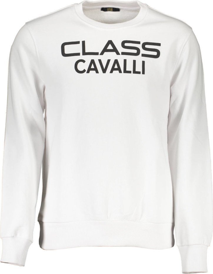 Cavalli Class BLUZA KLASA CAVALLI BEZ ZAMKA MĘSKA BIAŁA 2XL