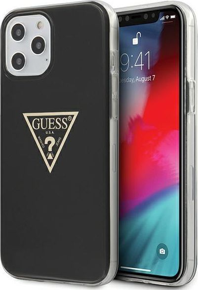Guess Guess Guhcp12Lpcumptbk Iphone 12 6,7" Pro Max Czarny/Black Hardcase Metallic Collectionguess / Gue000839