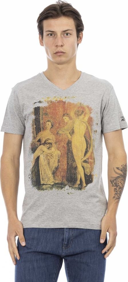 Trussardi Action T-shirty marki Trussardi Action model 2AT145 kolor Szary. Odzież Męskie. Sezon: 2XL